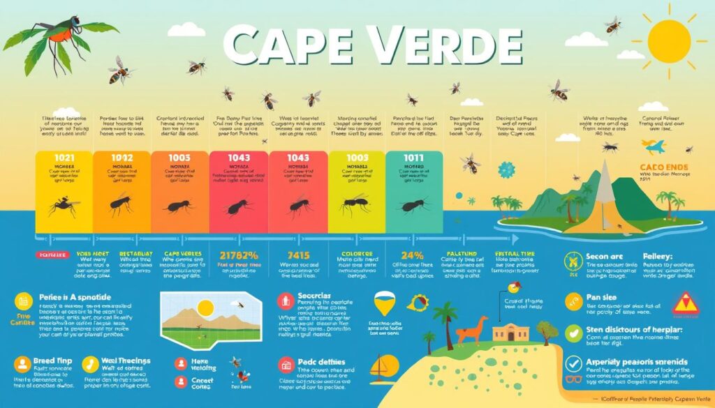 Kapverden Mückenzeit Infografik Kapverden Mückenzeit Infografik